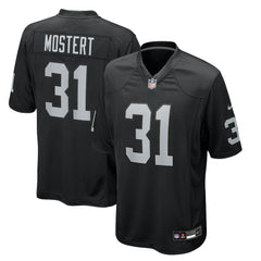 Nike Raheem Mostert Las Vegas Raiders Team Game Jersey Black