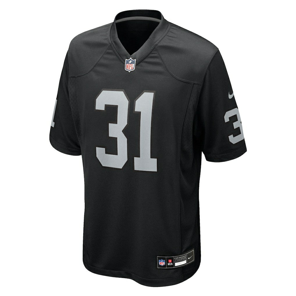 Nike Raheem Mostert Las Vegas Raiders Team Game Jersey Black