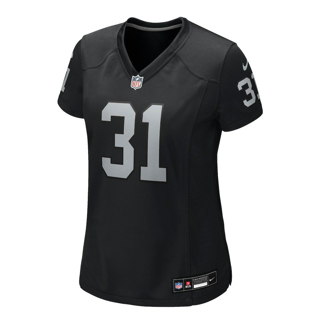 Nike Raheem Mostert Las Vegas Raiders Women's Team Game Jersey Black
