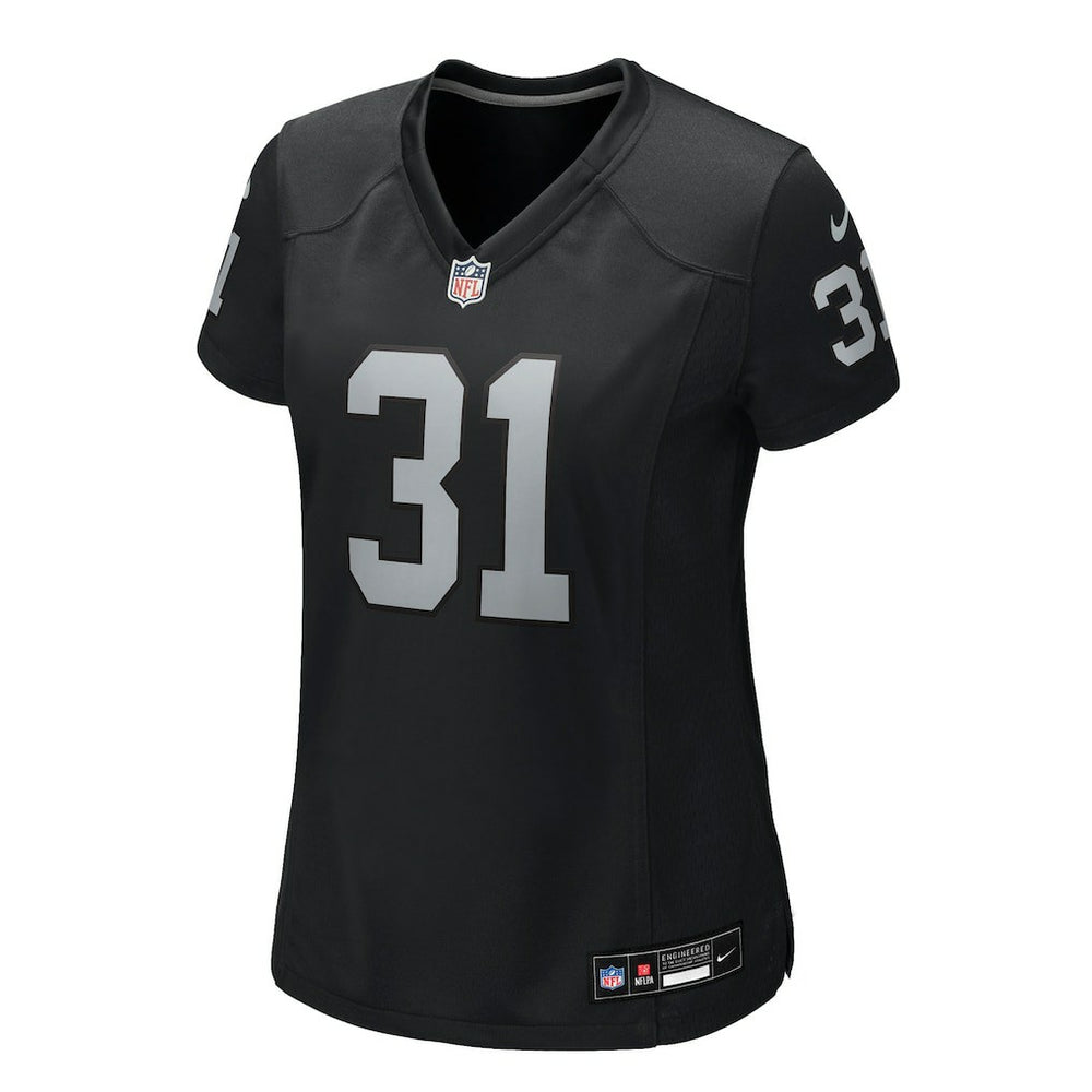 Nike Raheem Mostert Las Vegas Raiders Women's Team Game Jersey Black