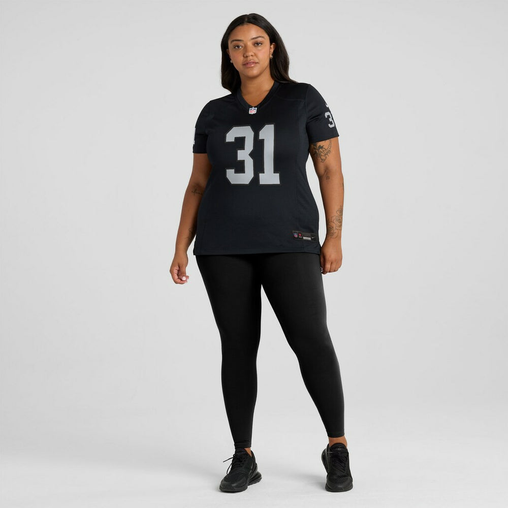 Nike Raheem Mostert Las Vegas Raiders Women's Team Game Jersey Black