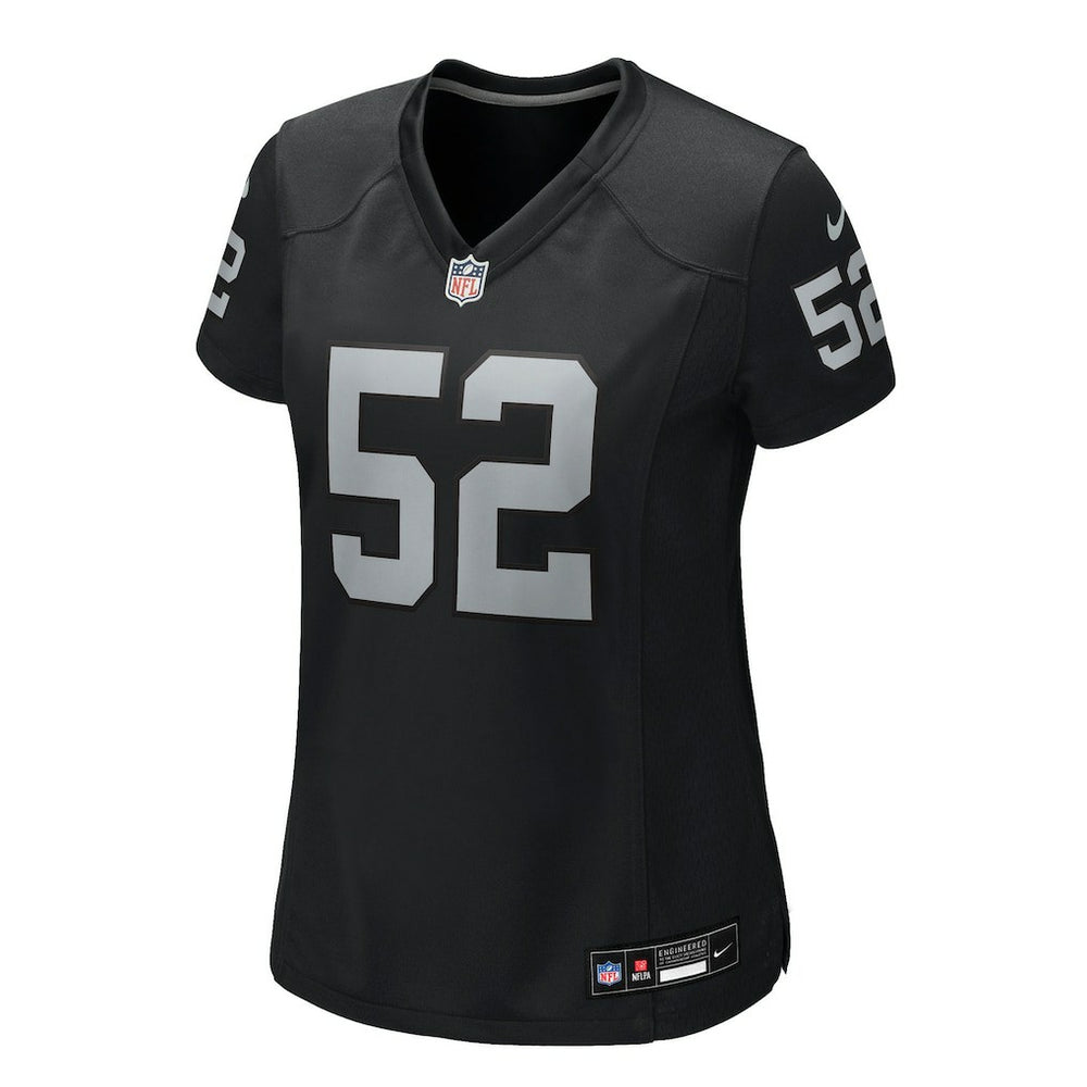 Nike Elandon Roberts Las Vegas Raiders Women's Team Game Jersey Black