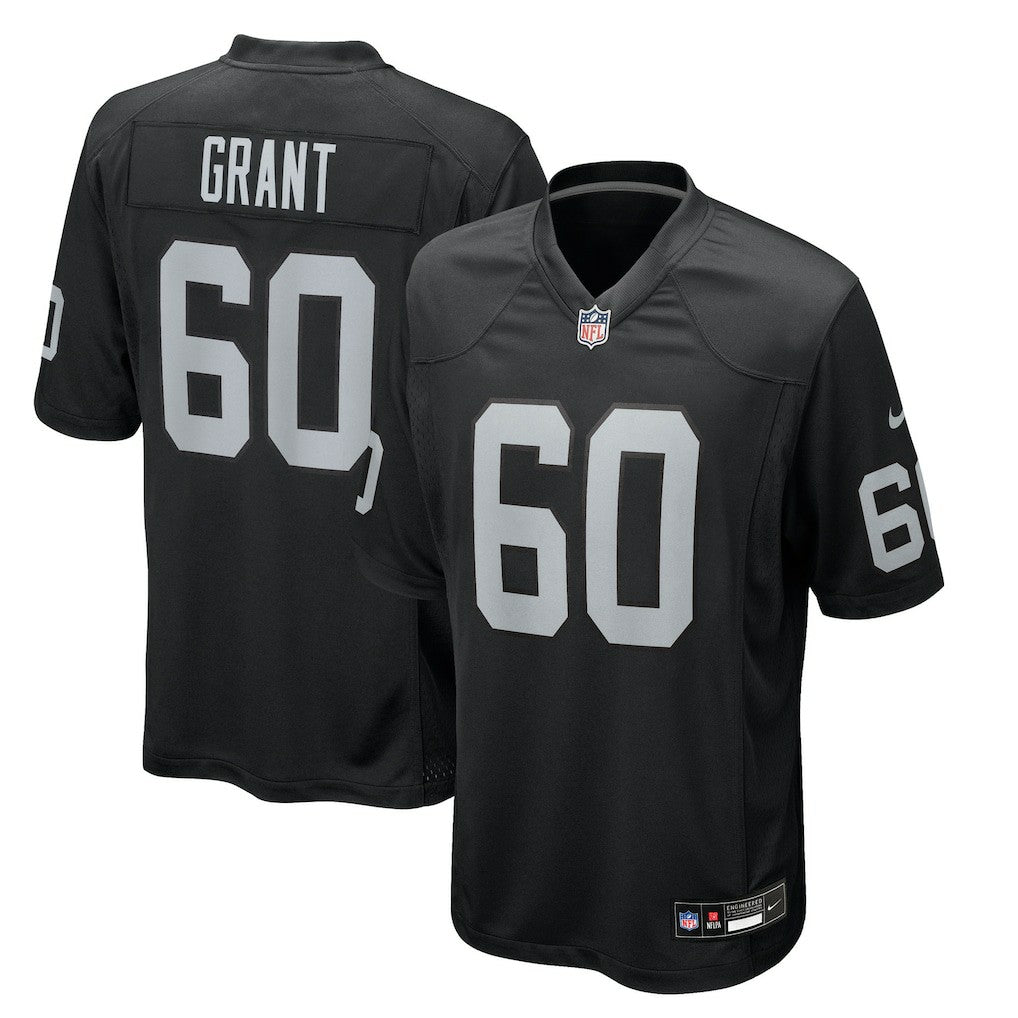 Nike Charles Grant Las Vegas Raiders Team Game Jersey Black