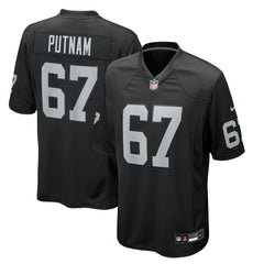 Nike Will Putnam Las Vegas Raiders Team Game Jersey Black
