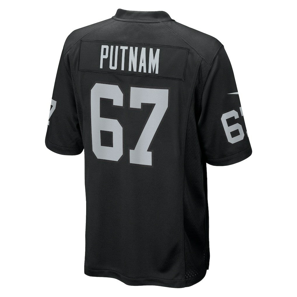 Nike Will Putnam Las Vegas Raiders Team Game Jersey Black