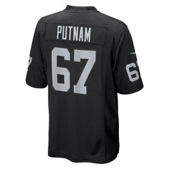 Nike Will Putnam Las Vegas Raiders Team Game Jersey Black