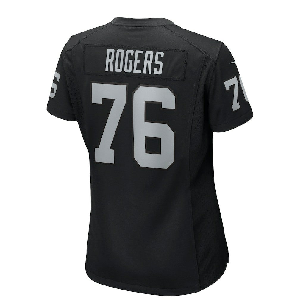 Nike Caleb Rogers Las Vegas Raiders Women's Team Game Jersey Black