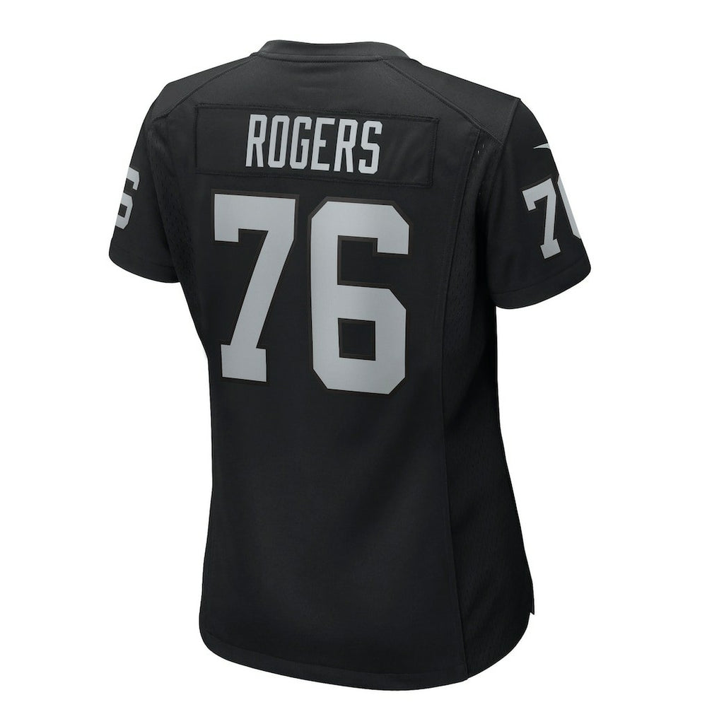 Nike Caleb Rogers Las Vegas Raiders Women's Team Game Jersey Black