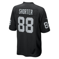 Nike Justin Shorter Las Vegas Raiders Team Game Jersey Black