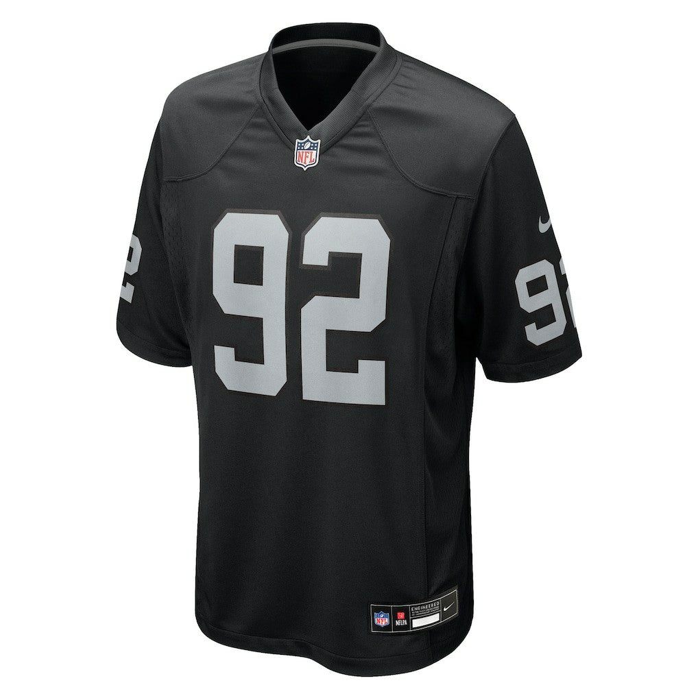 Nike JJ Pegues Las Vegas Raiders Team Game Jersey Black