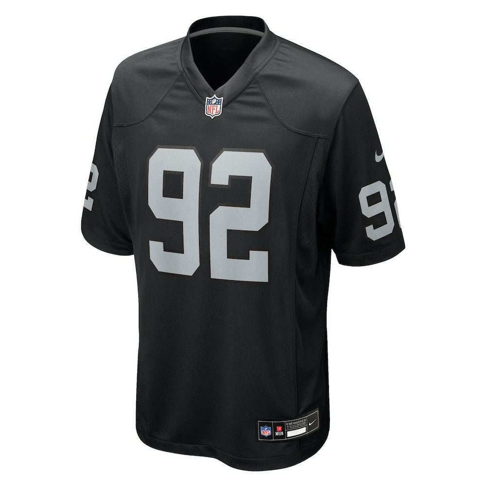 Nike JJ Pegues Las Vegas Raiders Team Game Jersey Black