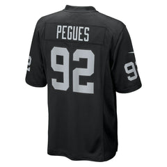 Nike JJ Pegues Las Vegas Raiders Team Game Jersey Black