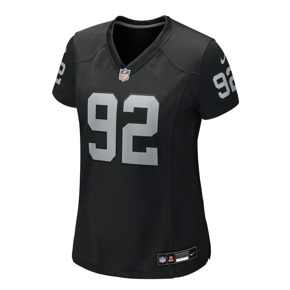 Nike JJ Pegues Las Vegas Raiders Women's Team Game Jersey Black