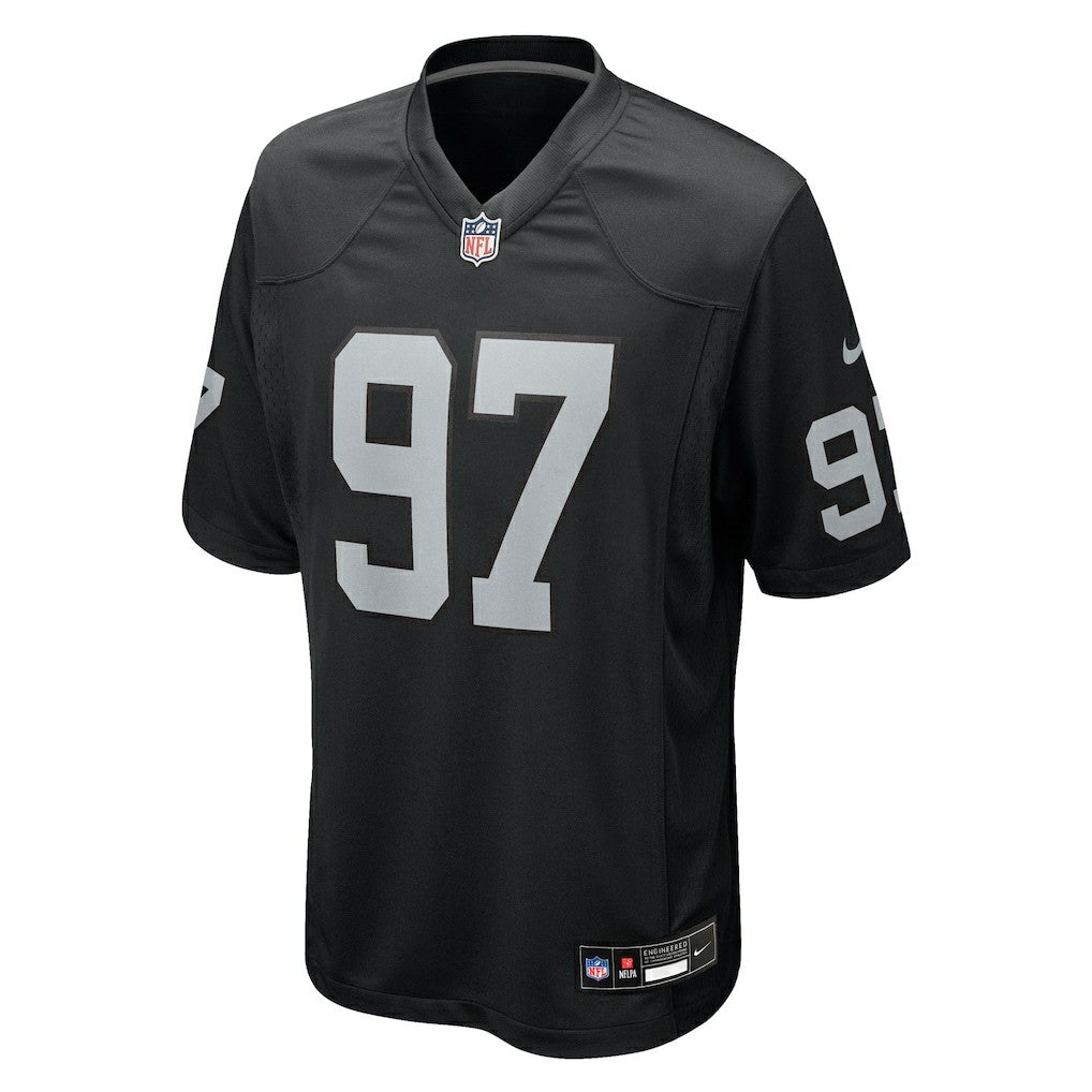 Nike Tonka Hemingway Las Vegas Raiders Team Game Jersey Black