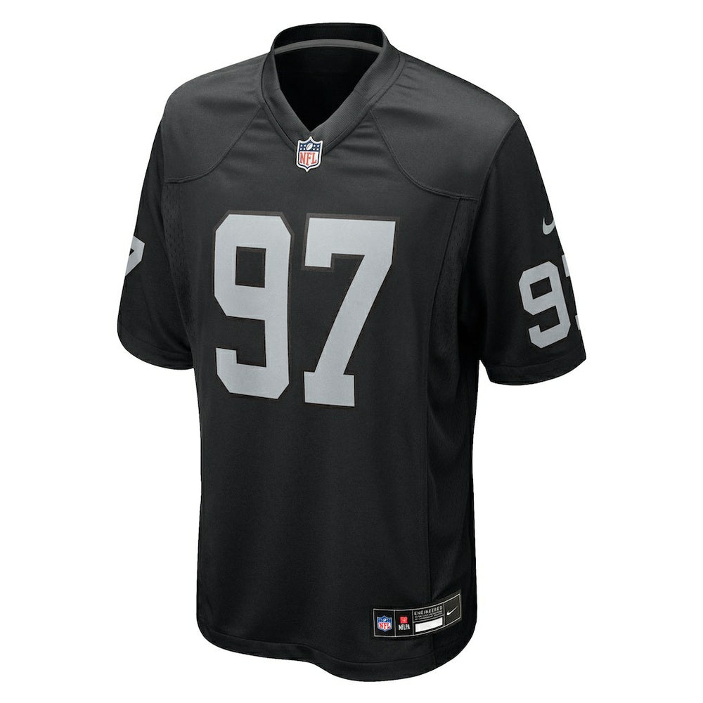 Nike Tonka Hemingway Las Vegas Raiders Team Game Jersey Black