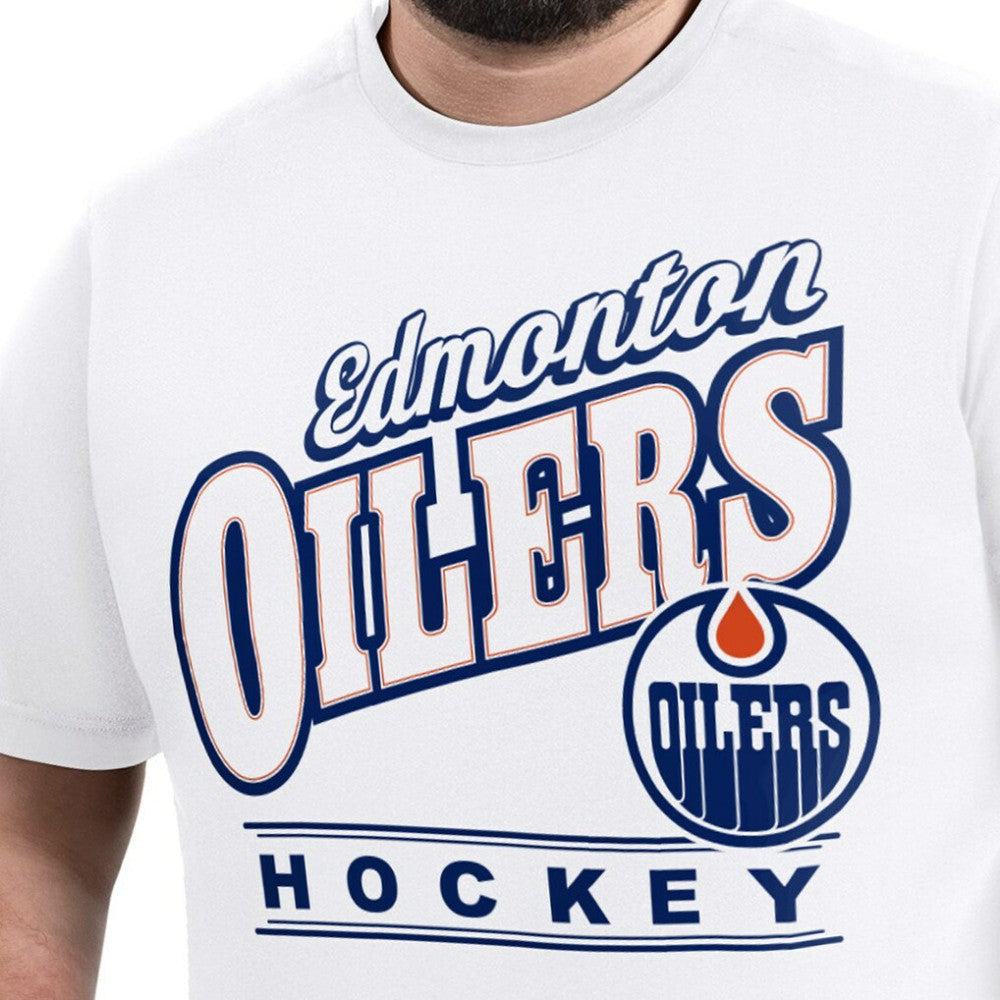 Edmonton Oilers G-III Sports by Carl Banks Adaptive Headliner T-Shirt - White - NHL 203480327