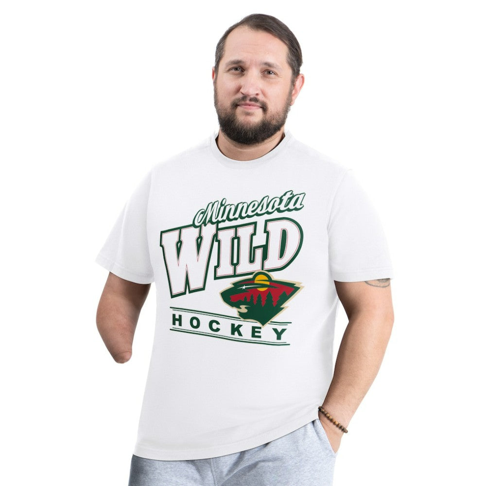 Minnesota Wild G-III Sports by Carl Banks Adaptive Headliner T-Shirt - White - NHL 203480330