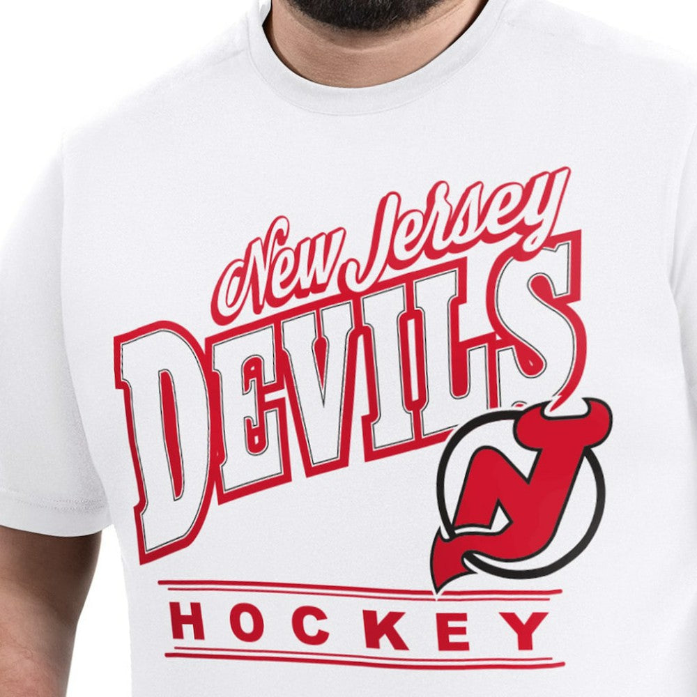 New Jersey Devils G-III Sports by Carl Banks Adaptive Headliner T-Shirt - White - NHL 203480331