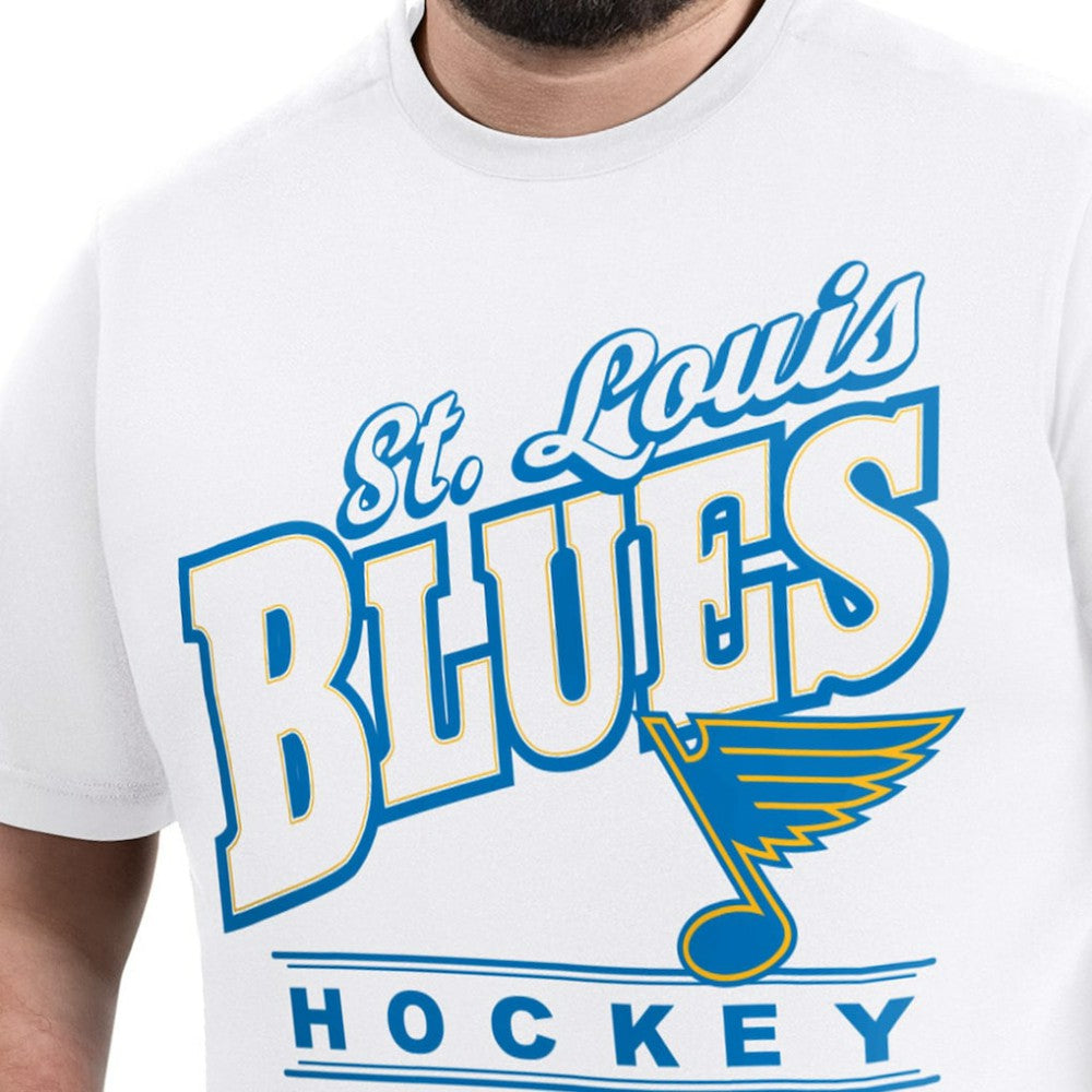 St. Louis Blues G-III Sports by Carl Banks Adaptive Headliner T-Shirt - White - NHL 203480338