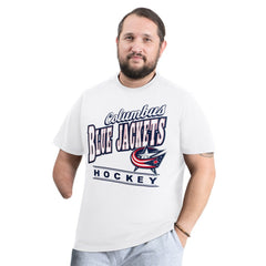 Columbus Blue Jackets G-III Sports by Carl Banks Adaptive Headliner T-Shirt - White - NHL 203480340