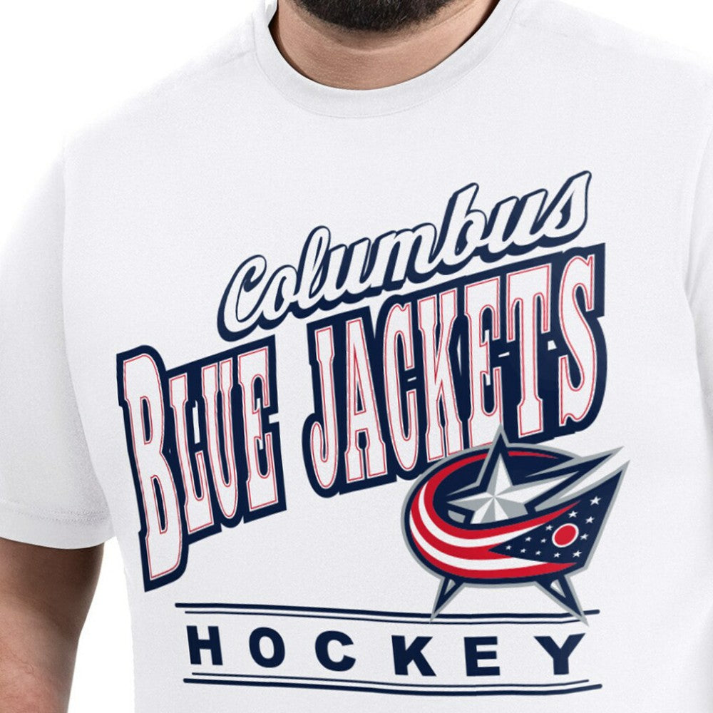 Columbus Blue Jackets G-III Sports by Carl Banks Adaptive Headliner T-Shirt - White - NHL 203480340