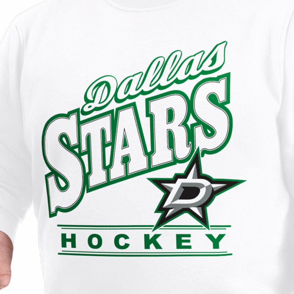 Dallas Stars G-III Sports by Carl Banks Adaptive Headliner Fleece Sweatshirt - White - NHL 203480348