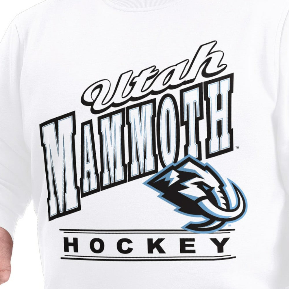 Utah Mammoth G-III Sports by Carl Banks Adaptive Headliner Fleece Sweatshirt - White - NHL 203480349