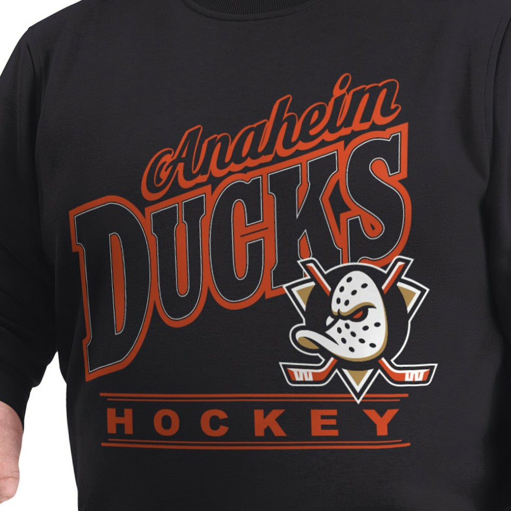 Anaheim Ducks G-III Sports by Carl Banks Adaptive Headliner Fleece Sweatshirt - Black - NHL 203480354