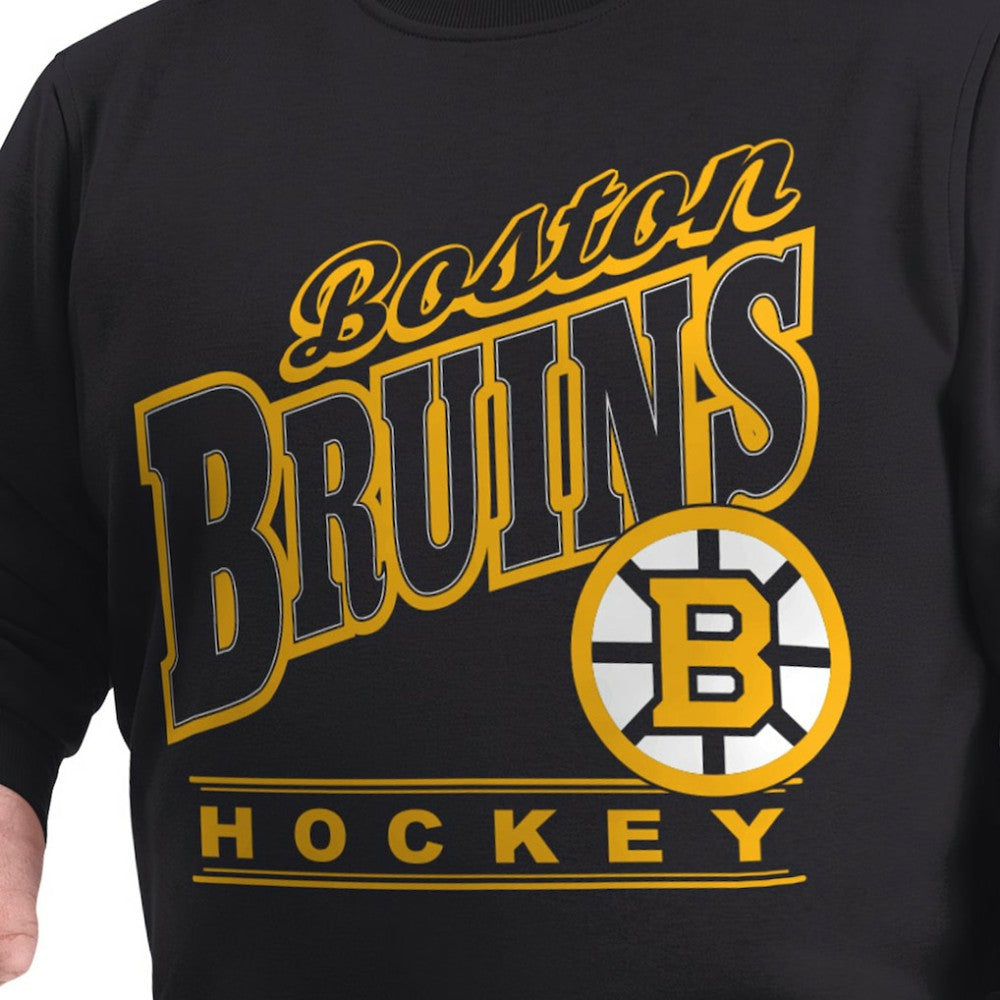 Boston Bruins G-III Sports by Carl Banks Adaptive Headliner Fleece Sweatshirt - Black - NHL 203480355