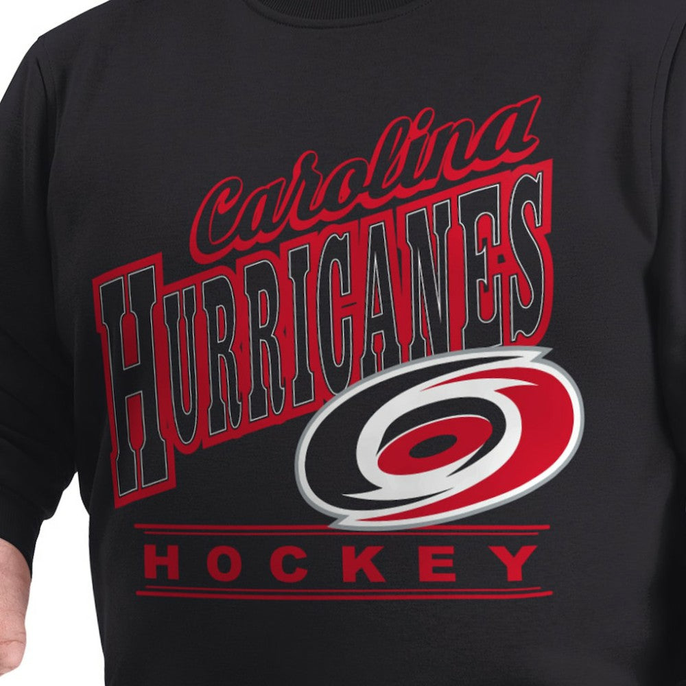 Carolina Hurricanes G-III Sports by Carl Banks Adaptive Headliner Fleece Sweatshirt - Black - NHL 203480357