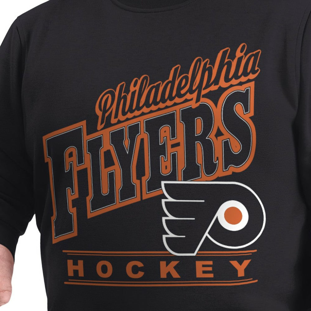 Philadelphia Flyers G-III Sports by Carl Banks Adaptive Headliner Fleece Sweatshirt - Black - NHL 203480364