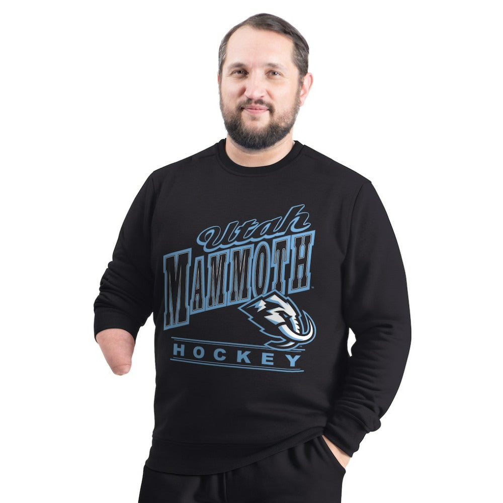 Utah Mammoth G-III Sports by Carl Banks Adaptive Headliner Fleece Sweatshirt - Black - NHL 203480365