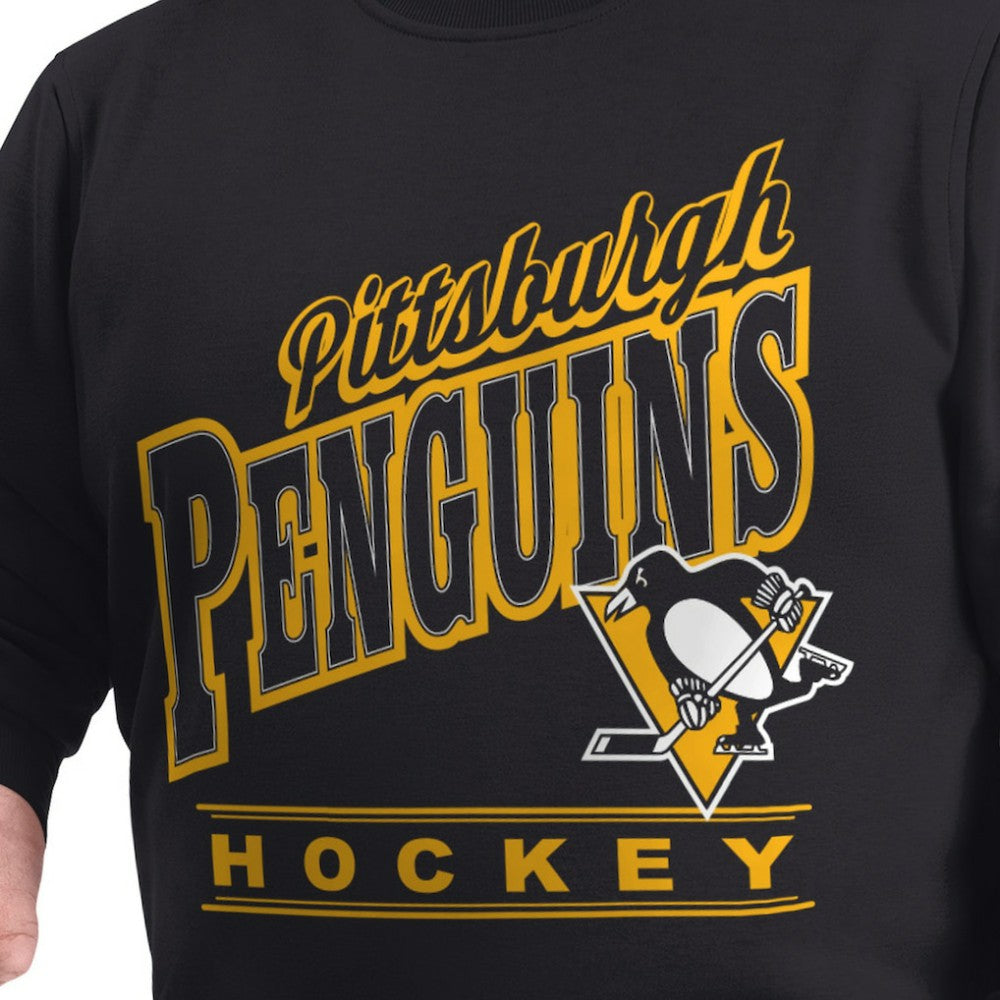 Pittsburgh Penguins G-III Sports by Carl Banks Adaptive Headliner Fleece Sweatshirt - Black - NHL 203480366