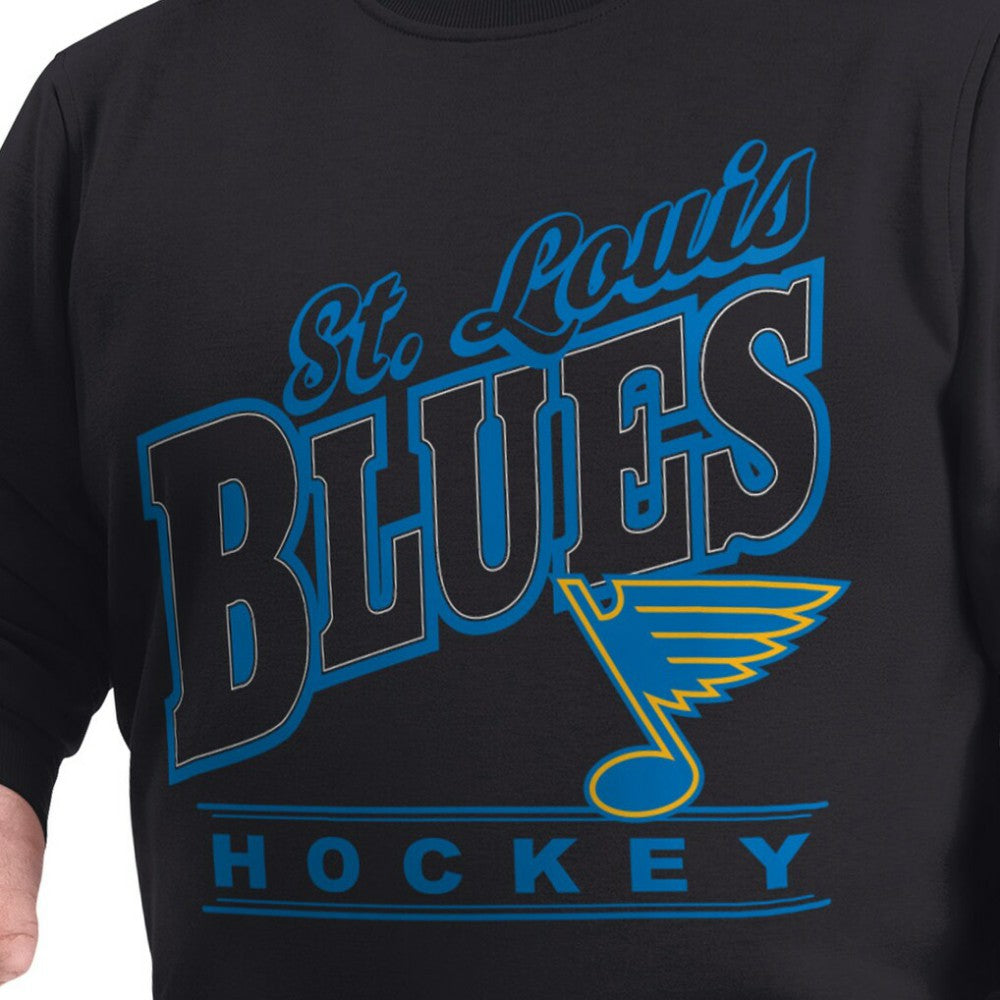 St. Louis Blues G-III Sports by Carl Banks Adaptive Headliner Fleece Sweatshirt - Black - NHL 203480368