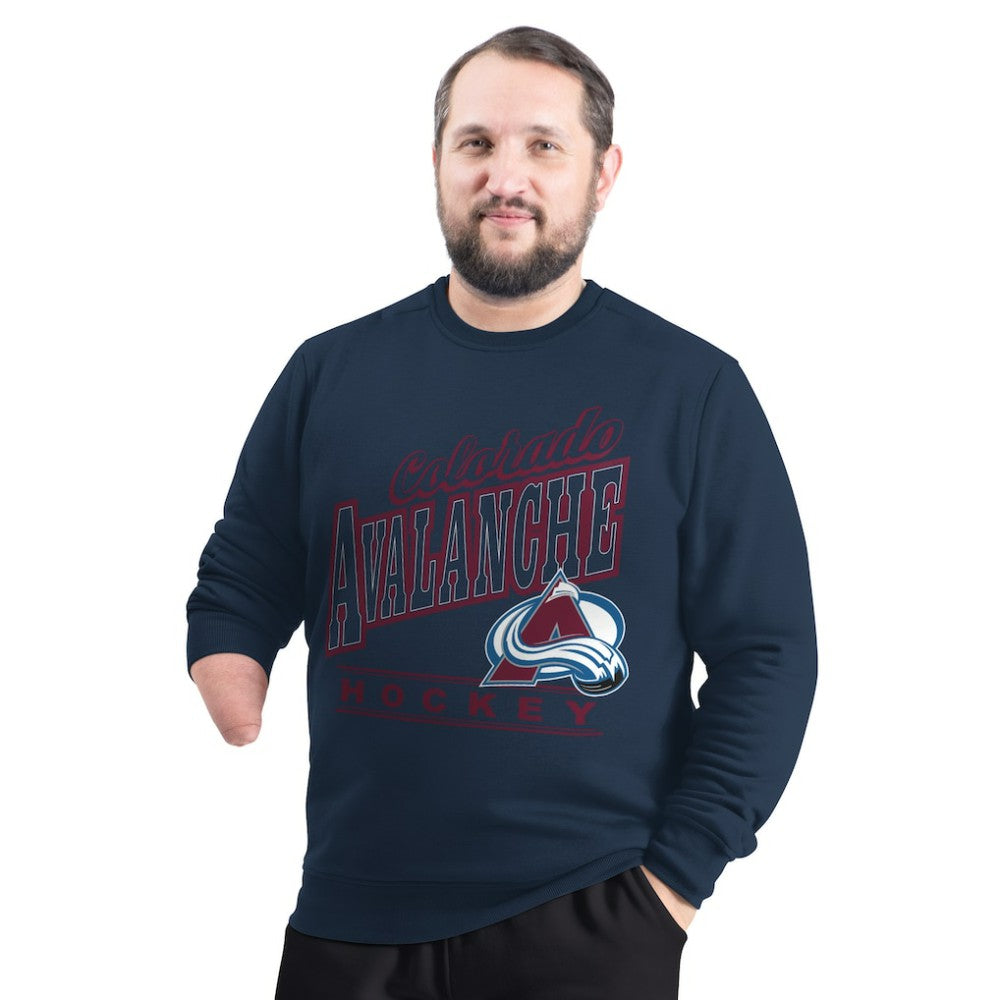 Colorado Avalanche G-III Sports by Carl Banks Adaptive Headliner Fleece Sweatshirt - Navy - NHL 203480370
