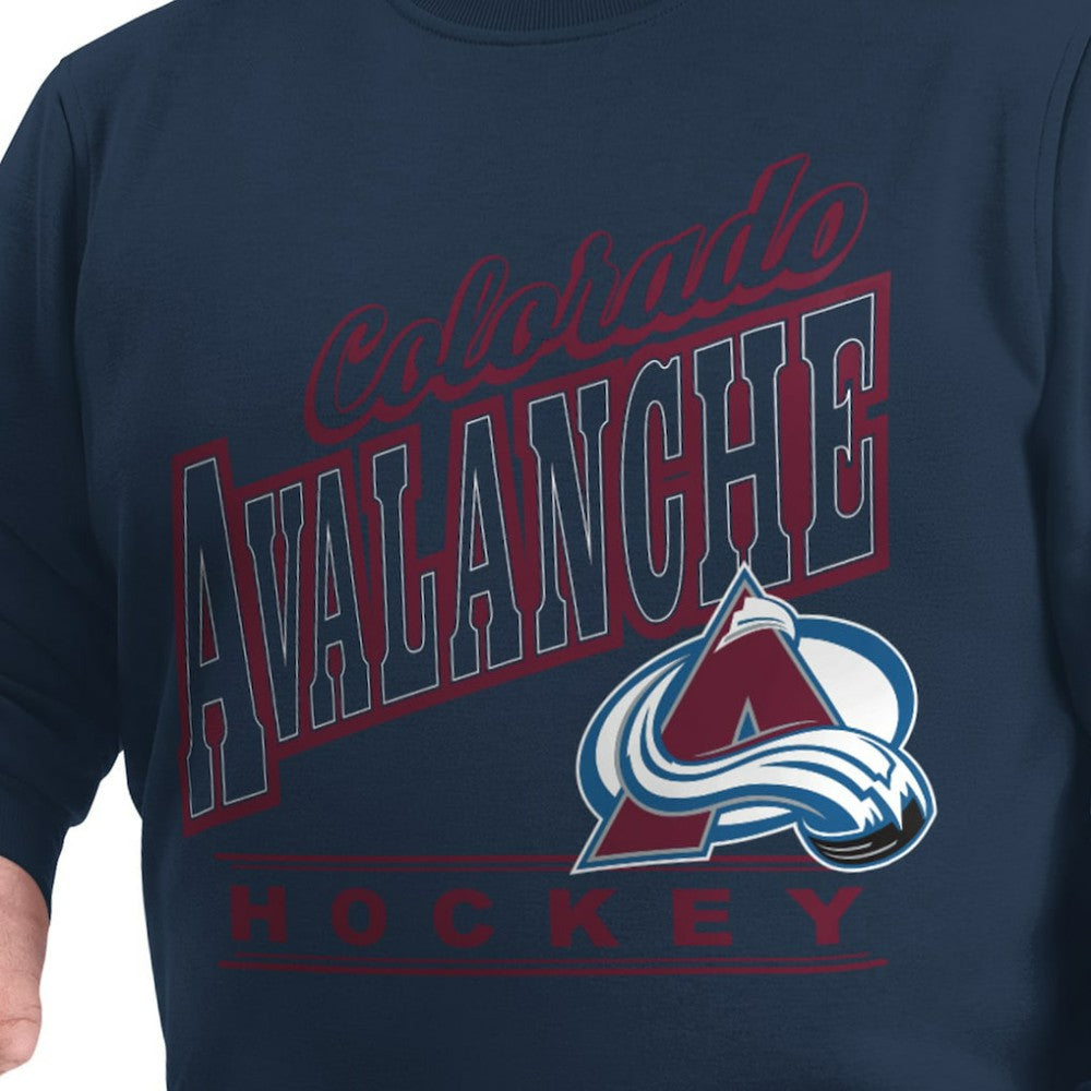 Colorado Avalanche G-III Sports by Carl Banks Adaptive Headliner Fleece Sweatshirt - Navy - NHL 203480370