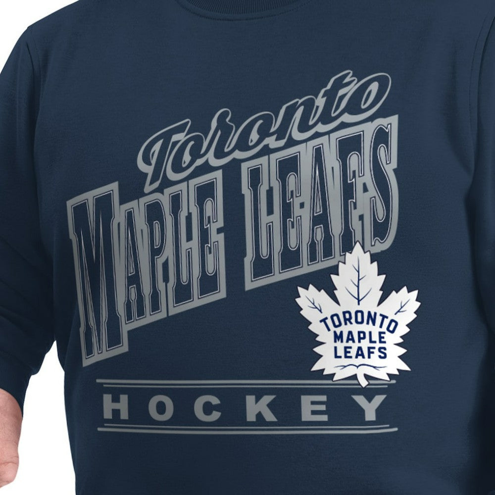 Toronto Maple Leafs G-III Sports by Carl Banks Adaptive Headliner Fleece Sweatshirt - Navy - NHL 203480376
