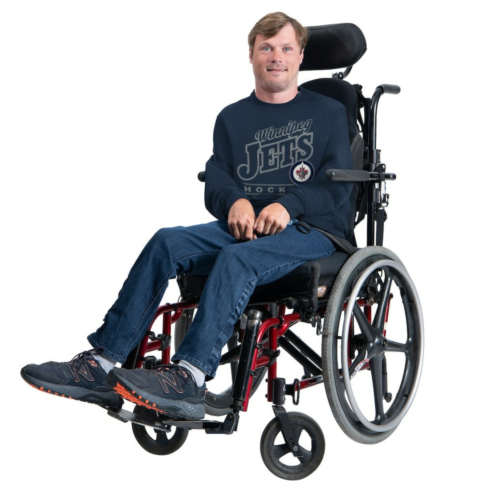 Winnipeg Jets G-III Sports by Carl Banks Adaptive Headliner Fleece Sweatshirt - Navy - NHL 203480378
