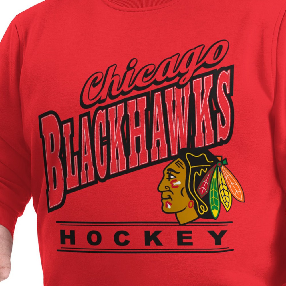 Chicago Blackhawks G-III Sports by Carl Banks Adaptive Headliner Fleece Sweatshirt - Red - NHL 203480381