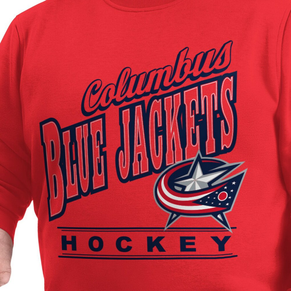 Columbus Blue Jackets G-III Sports by Carl Banks Adaptive Headliner Fleece Sweatshirt - Red - NHL 203480382