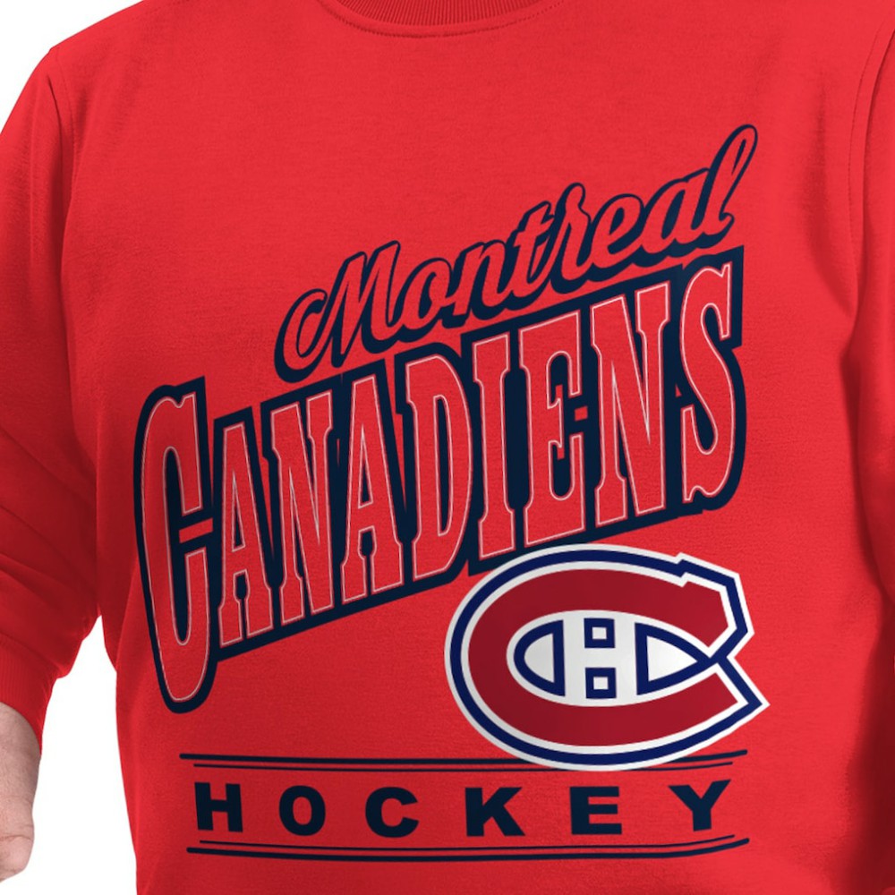 Montreal Canadiens G-III Sports by Carl Banks Adaptive Headliner Fleece Sweatshirt - Red - NHL 203480385