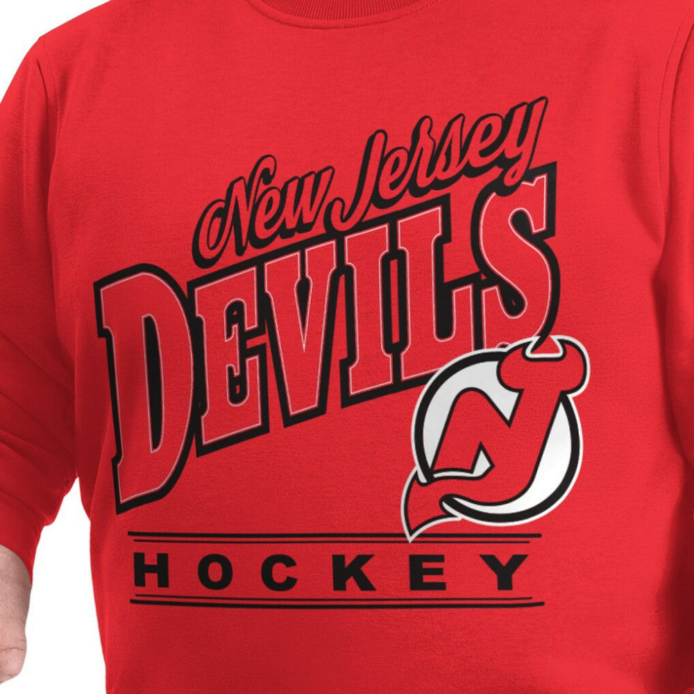 New Jersey Devils G-III Sports by Carl Banks Adaptive Headliner Fleece Sweatshirt - Red - NHL 203480386