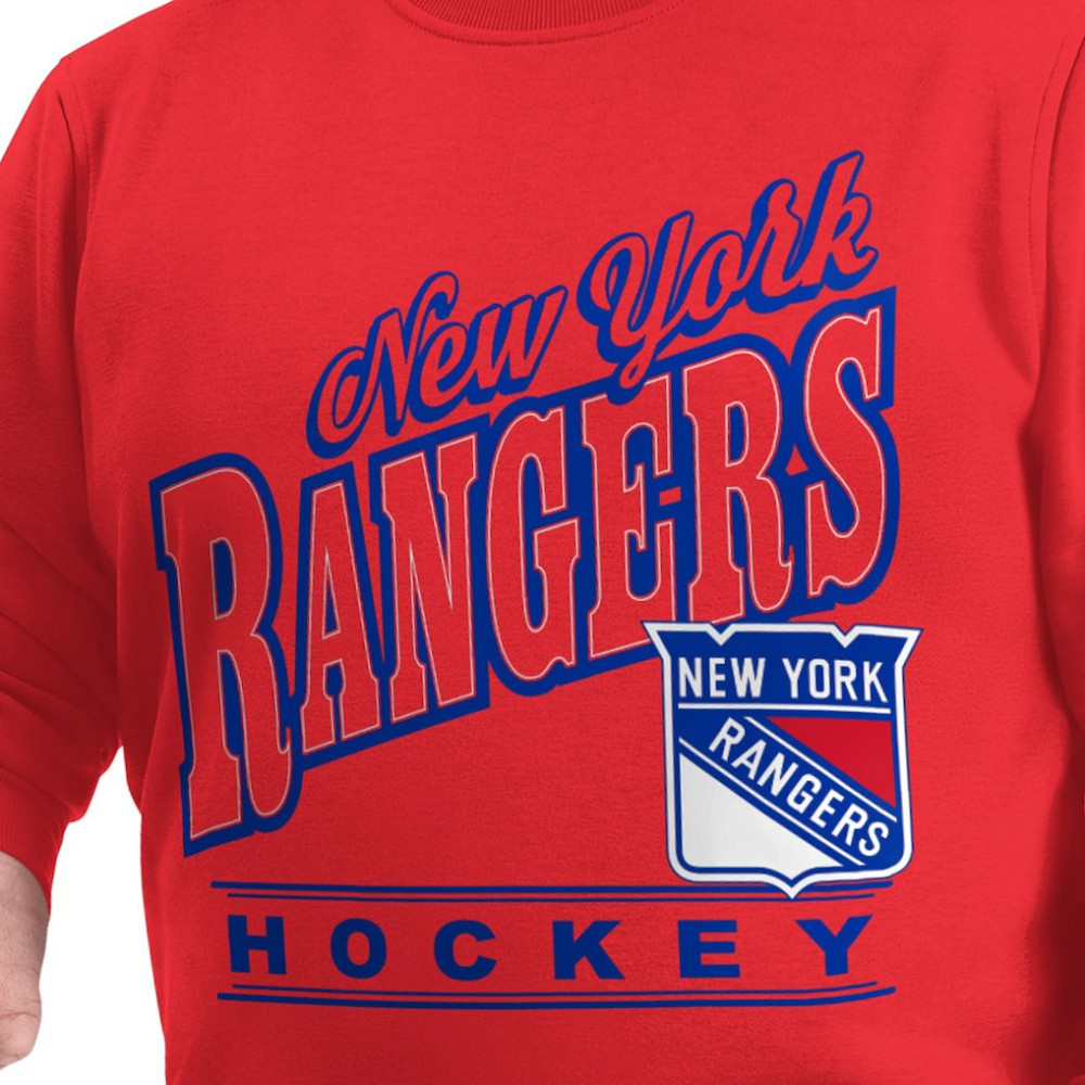 New York Rangers G-III Sports by Carl Banks Adaptive Headliner Fleece Sweatshirt - Red - NHL 203480387