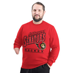 Ottawa Senators G-III Sports by Carl Banks Adaptive Headliner Fleece Sweatshirt - Red - NHL 203480388