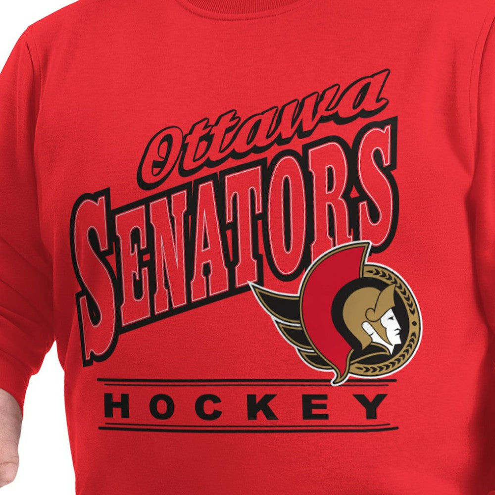 Ottawa Senators G-III Sports by Carl Banks Adaptive Headliner Fleece Sweatshirt - Red - NHL 203480388