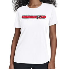 Carolina Hurricanes Starter Women's Team Stripe T-Shirt - White - NHL 203480836