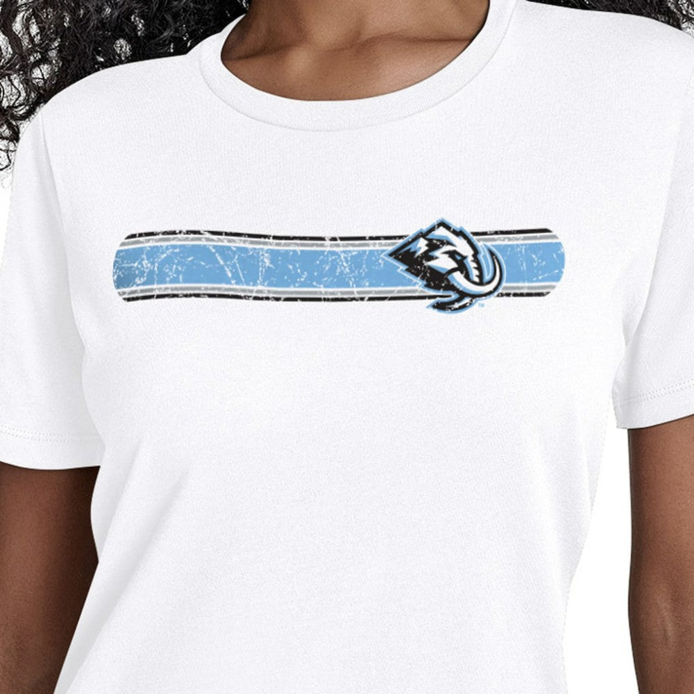Utah Mammoth Starter Women's Team Stripe T-Shirt - White - NHL 203480853