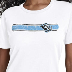 Utah Mammoth Starter Women's Team Stripe T-Shirt - White - NHL 203480853