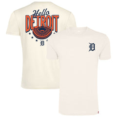 Detroit Tigers Sportiqe Unisex Hello Detroit Duke Oversized T-Shirt - Cream - MLB on Sale