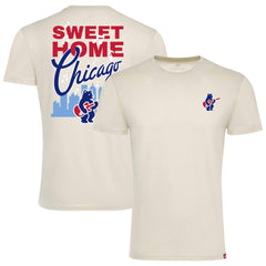Chicago Cubs Sportiqe Unisex Sweet Home Chicago Comfy Tri-Blend Jersey T-Shirt - Cream - MLB Lifestyle